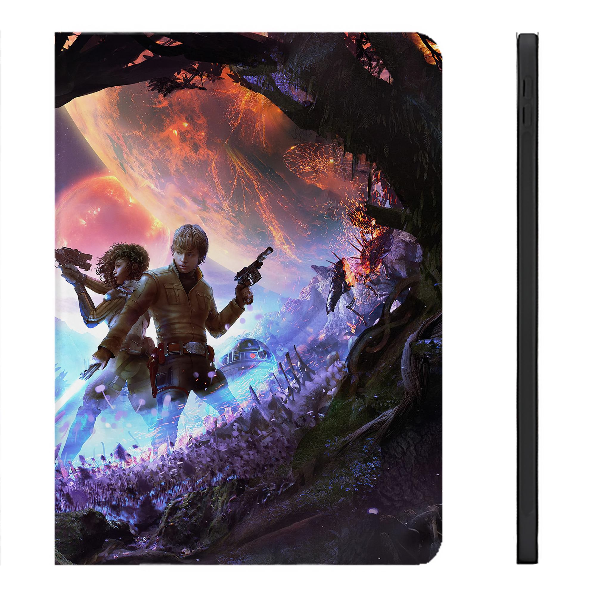 （画像用） スター・ウォーズ Star Wars IPadケース ペンホルダー付き ブックスタイルデザイン
